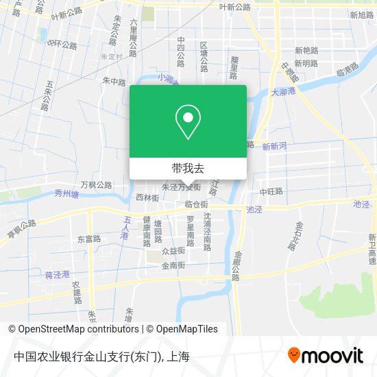 中国农业银行金山支行(东门)地图
