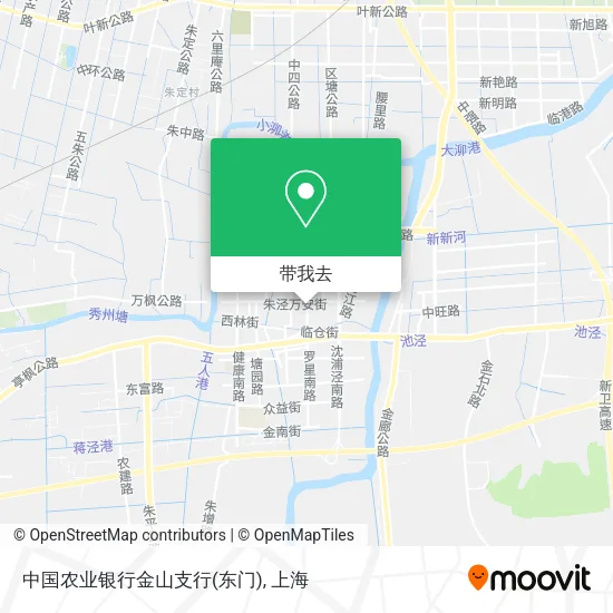 中国农业银行金山支行(东门)地图