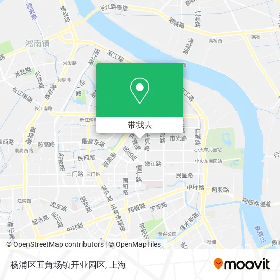 杨浦区五角场镇开业园区地图