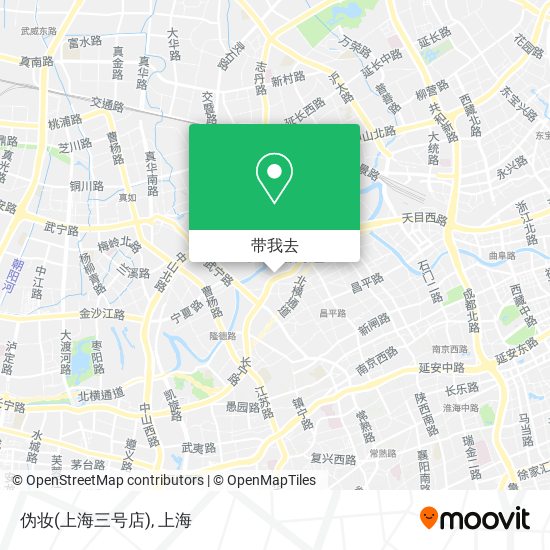 伪妆(上海三号店)地图