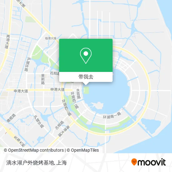 滴水湖户外烧烤基地地图
