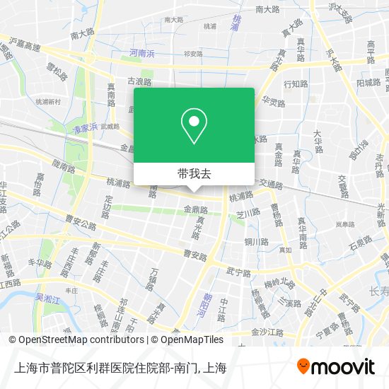 上海市普陀区利群医院住院部-南门地图