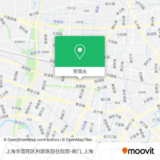上海市普陀区利群医院住院部-南门地图