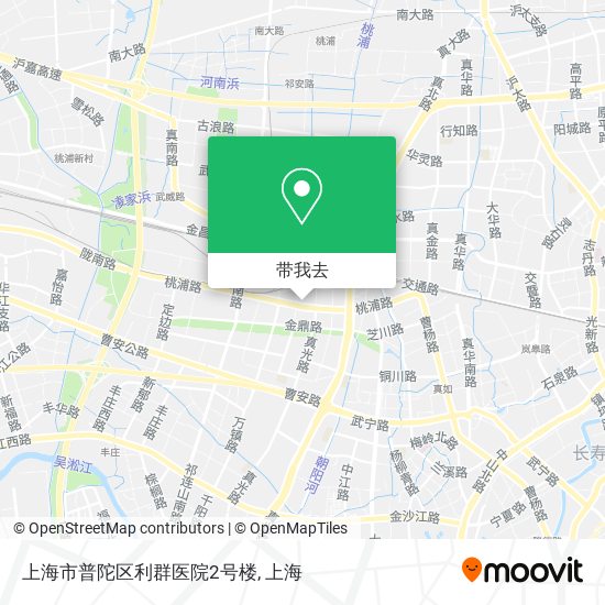 上海市普陀区利群医院2号楼地图