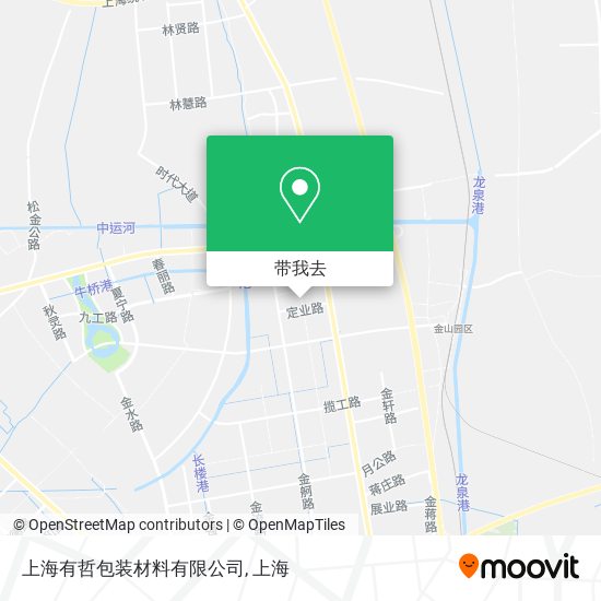 上海有哲包装材料有限公司地图