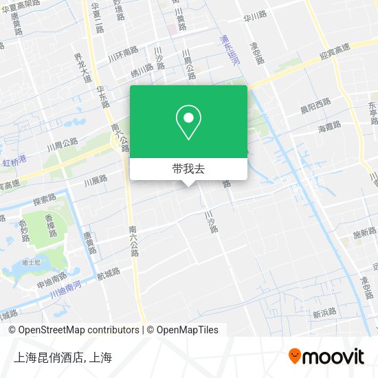 上海昆俏酒店地图