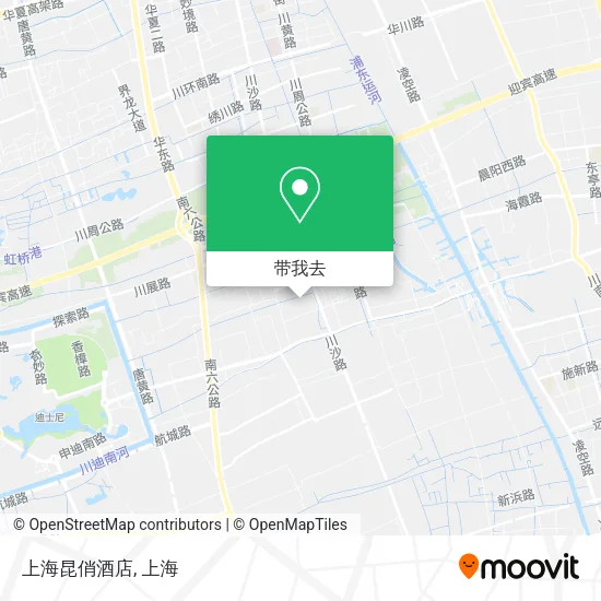 上海昆俏酒店地图