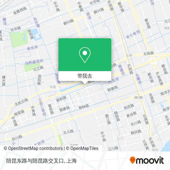 陪昆东路与陪昆路交叉口地图