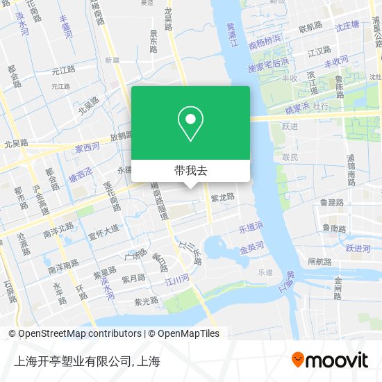 上海开亭塑业有限公司地图