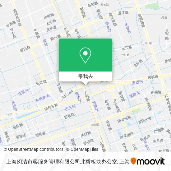 上海闵洁市容服务管理有限公司北桥板块办公室地图