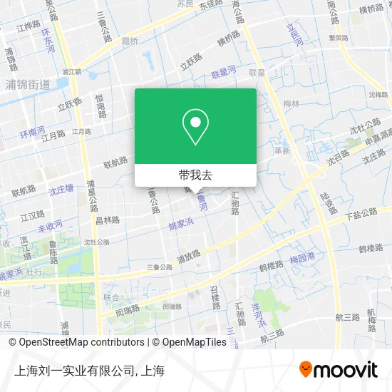 上海刘一实业有限公司地图