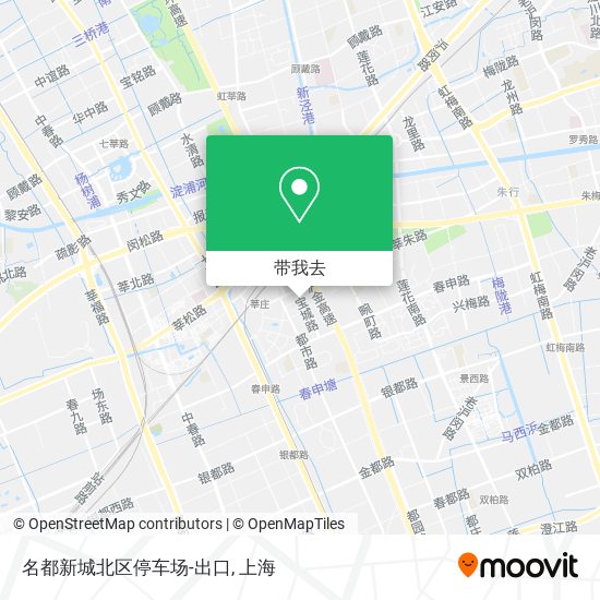 名都新城北区停车场-出口地图