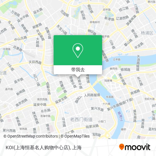 KOI(上海恒基名人购物中心店)地图