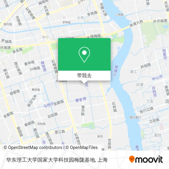 华东理工大学国家大学科技园梅陇基地地图