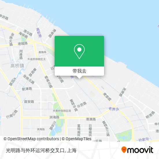光明路与外环运河桥交叉口地图