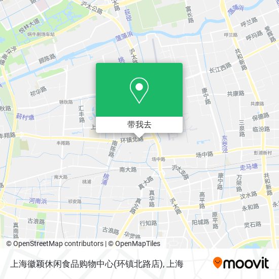 上海徽颖休闲食品购物中心(环镇北路店)地图