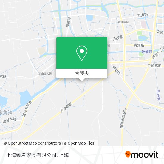 上海勤发家具有限公司地图