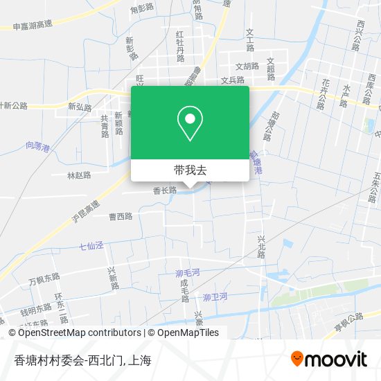 香塘村村委会-西北门地图
