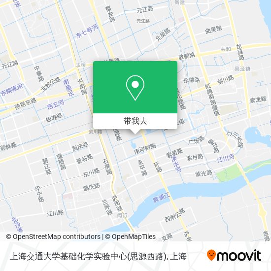 上海交通大学基础化学实验中心(思源西路)地图