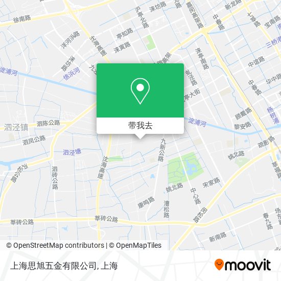 上海思旭五金有限公司地图