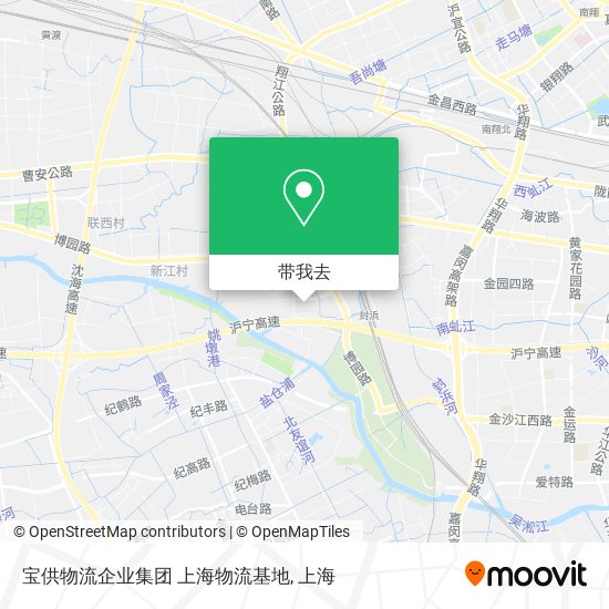 宝供物流企业集团  上海物流基地地图