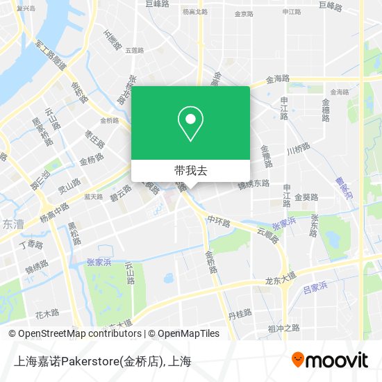 上海嘉诺Pakerstore(金桥店)地图