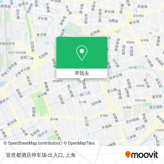 亚世都酒店停车场-出入口地图