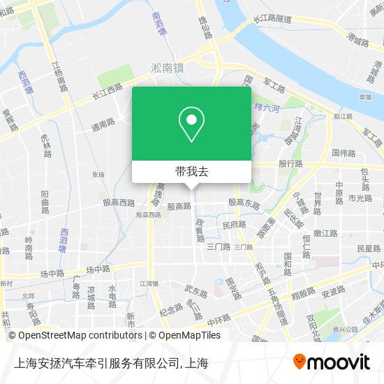 上海安拯汽车牵引服务有限公司地图