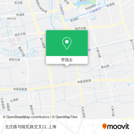 北庄路与陆瓦路交叉口地图