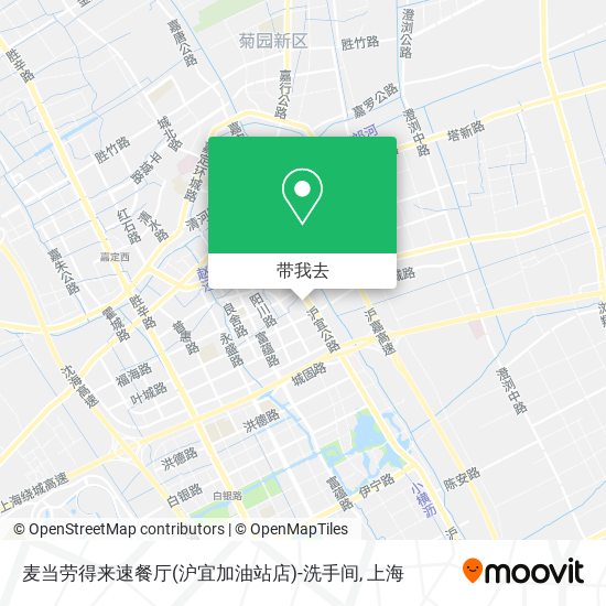 麦当劳得来速餐厅(沪宜加油站店)-洗手间地图