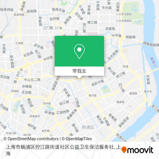 上海市杨浦区控江路街道社区公益卫生保洁服务社地图