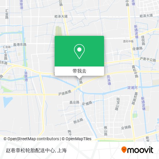 赵巷章松轮胎配送中心地图