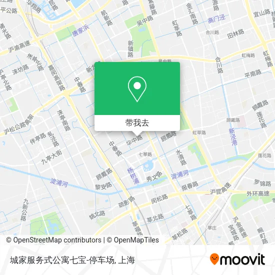 城家服务式公寓七宝-停车场地图