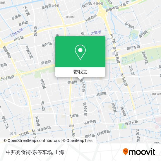 中邦秀食街-东停车场地图