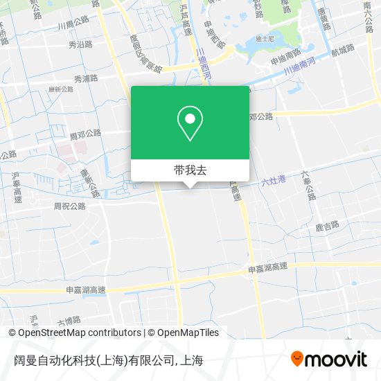 阔曼自动化科技(上海)有限公司地图