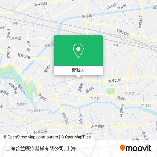 上海普益医疗器械有限公司地图