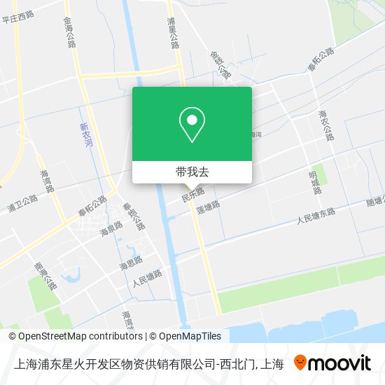 上海浦东星火开发区物资供销有限公司-西北门地图