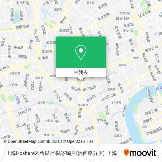 上海Hoshare禾舍民宿-陆家嘴店(浦西路分店)地图