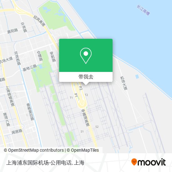 上海浦东国际机场-公用电话地图