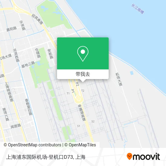 上海浦东国际机场-登机口D73地图
