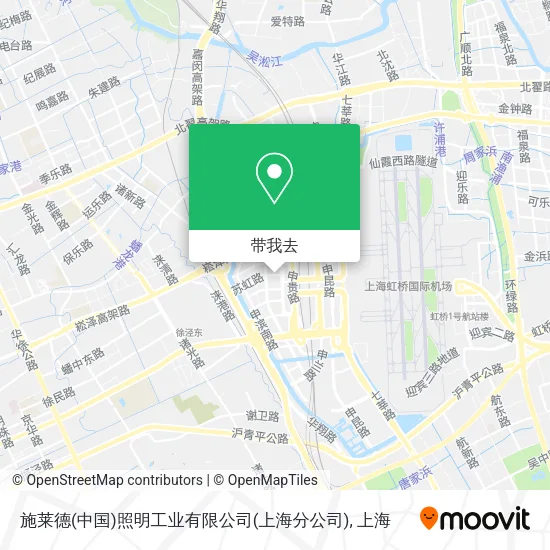 施莱德(中国)照明工业有限公司(上海分公司)地图