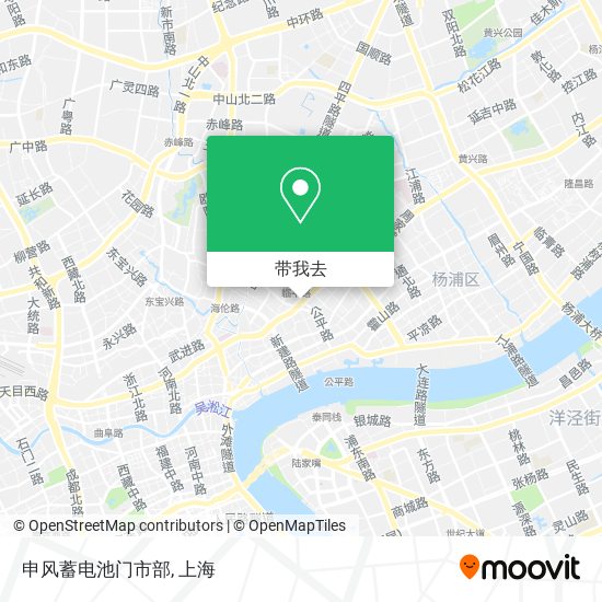 申风蓄电池门市部地图