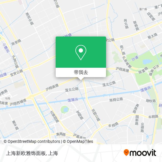 上海新欧雅饰面板地图