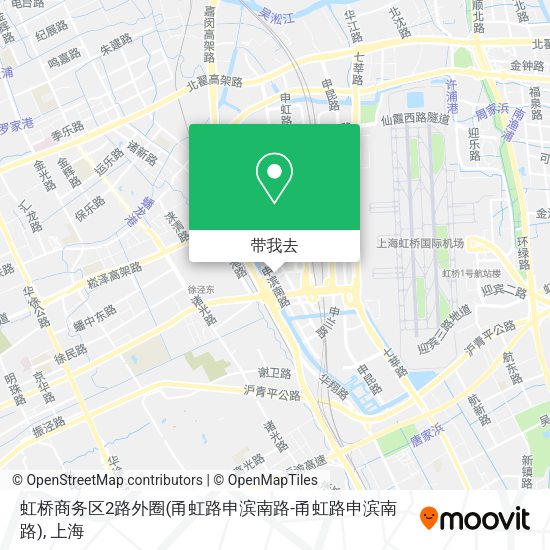虹桥商务区2路外圈(甬虹路申滨南路-甬虹路申滨南路)地图