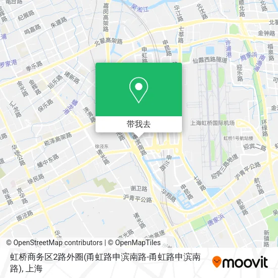 虹桥商务区2路外圈(甬虹路申滨南路-甬虹路申滨南路)地图