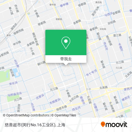 慈善超市(闵行No.16工业区)地图