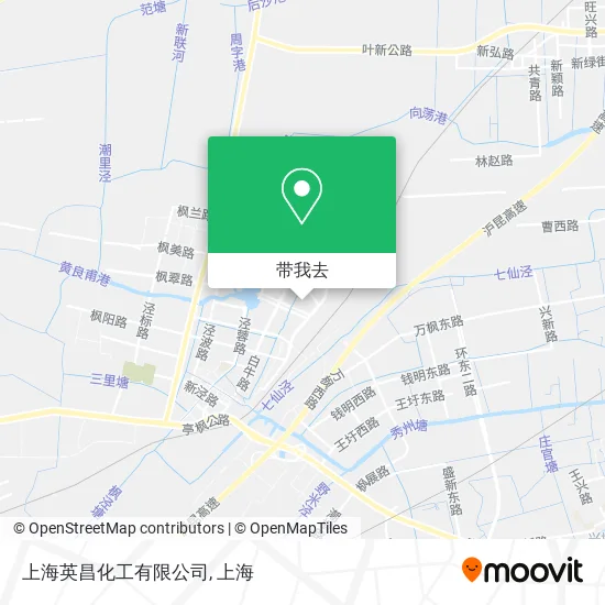 上海英昌化工有限公司地图