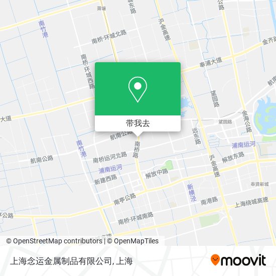 上海念运金属制品有限公司地图