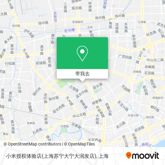 小米授权体验店(上海苏宁大宁大润发店)地图