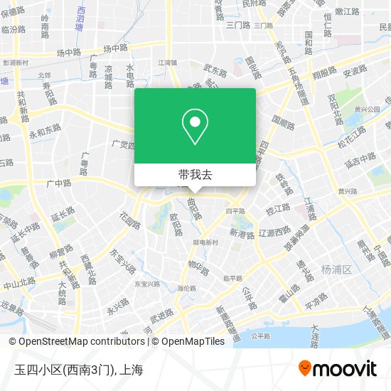 玉四小区(西南3门)地图